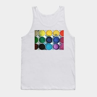 Color paint palette abstract Tank Top